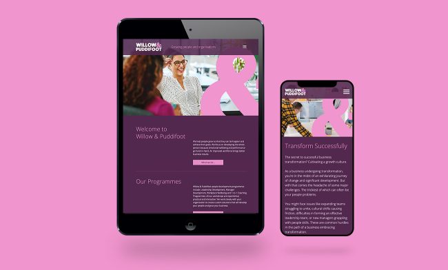 Willow-and-puddifoot-website design