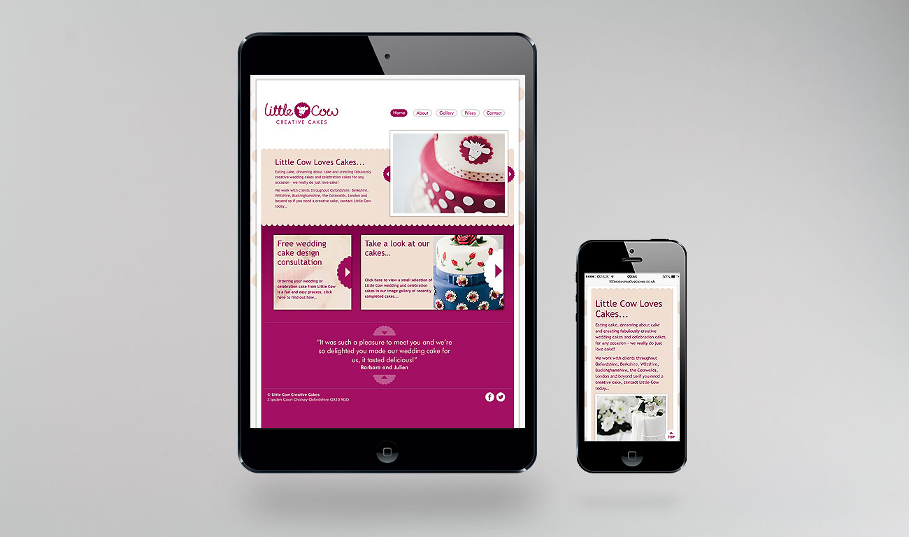 Little Cow Responsive Website Design