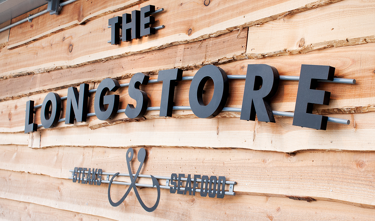The Longstore exterior signage