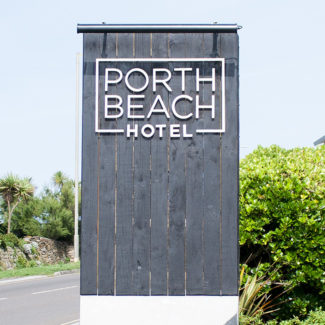Porth Beach Hotel Branding
